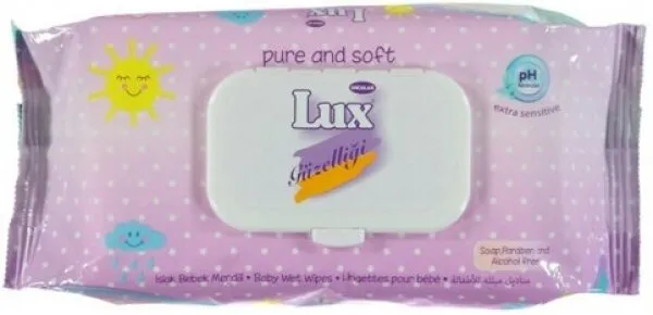 Lux Saf ve Yumuşak Islak Bebek Mendili Islak Mendil