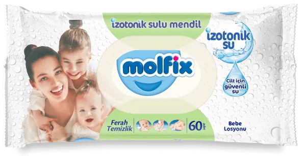 Molfix Ferah Temizlik İzotonik Sulu Mendil Islak Mendil