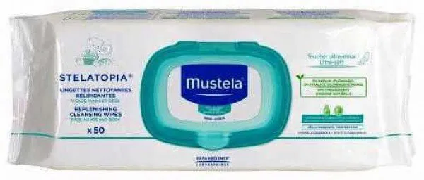 Mustela Stelatopia Islak Havlu 50 Yaprak Islak Mendil