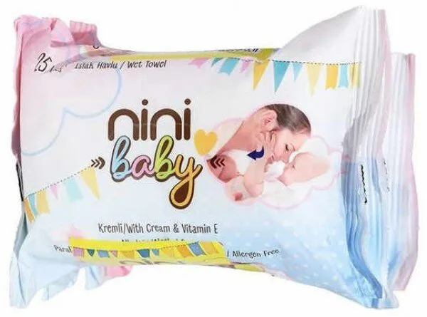 Ninibaby Islak Mendil 25 Yaprak Islak Mendil