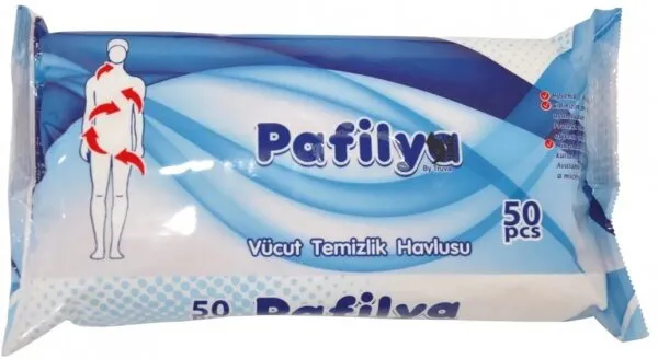 Pafilya Vücut Temizleme Havlusu Islak Mendil