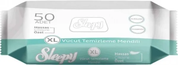 Sleepy Hasta Vücut Temizleme Mendili Islak Mendil