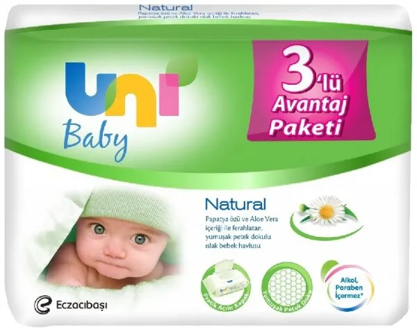 Uni Baby Natural Islak Mendil Islak Mendil