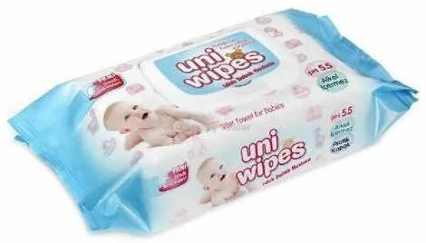 Uni Wipes Islak Bebek Havlusu 64 Yaprak Islak Mendil