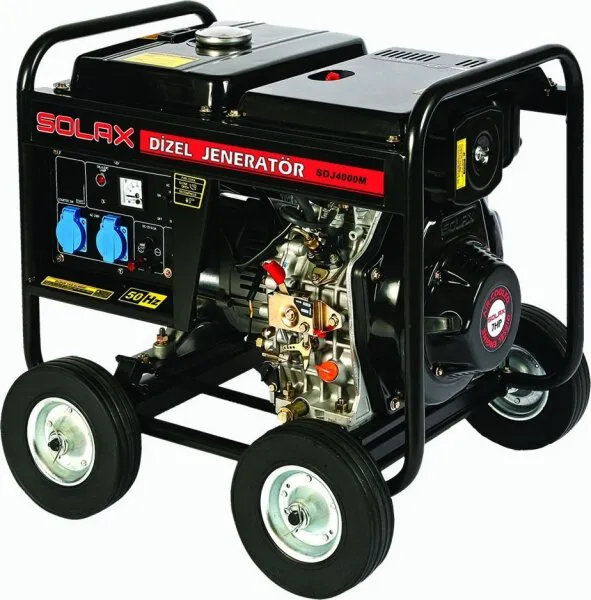Solax SDJ4000ME İpli / Marşlı / Elektrikli Dizel Jeneratör