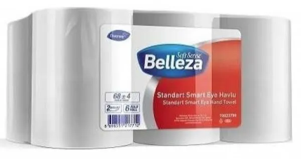 Belleza Standart Smart Eye 21 cm Hareketli Kağıt Havlu 6 Rulo Kağıt Havlu