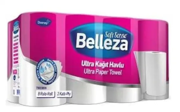 Belleza Ultra Kağıt Havlu 8 Rulo Kağıt Havlu