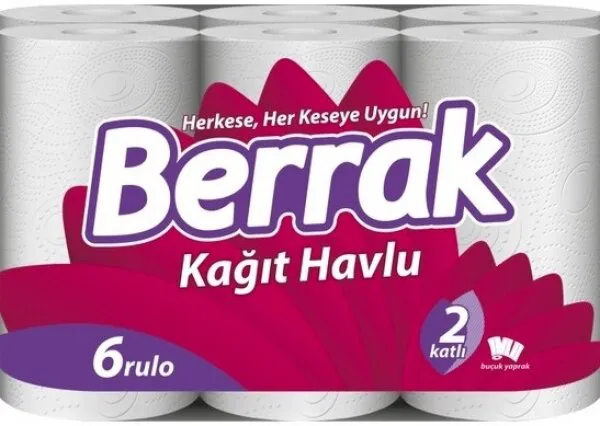 Berrak Kağıt Havlu 6 Rulo Kağıt Havlu