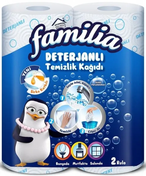 Familia Deterjanlı Kağıt Havlu 2 Rulo Kağıt Havlu