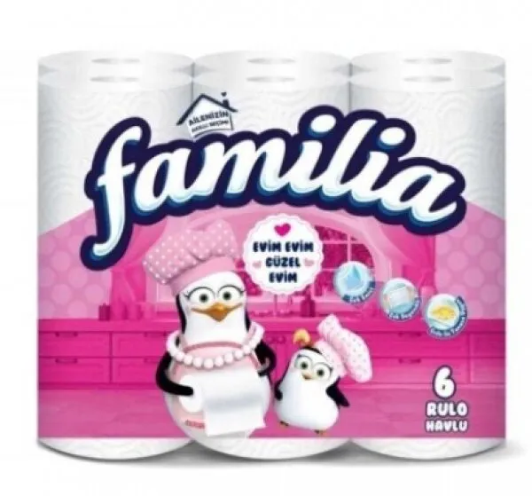 Familia Güzel Evim Kağıt Havlu 6 Rulo Kağıt Havlu