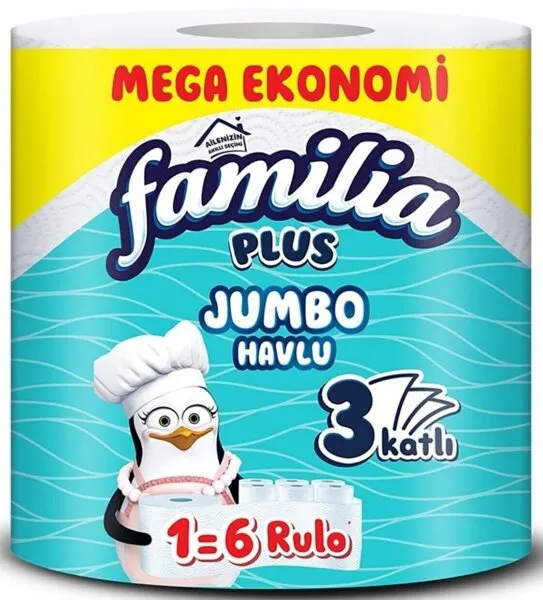 Familia Plus Jumbo 1=6 Kağıt Havlu Kağıt Havlu