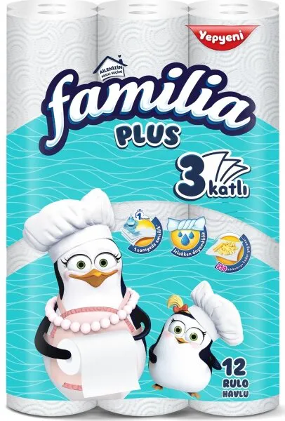 Familia Plus Kağıt Havlu 12 Rulo Kağıt Havlu