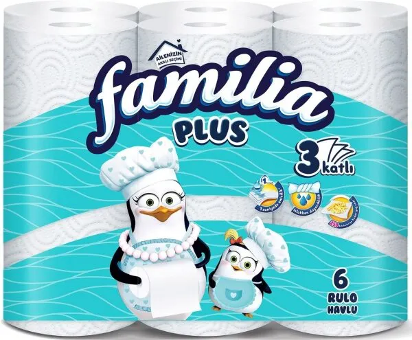 Familia Plus Kağıt Havlu 6 Rulo Kağıt Havlu