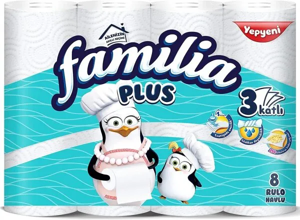 Familia Plus Kağıt Havlu 8 Rulo Kağıt Havlu