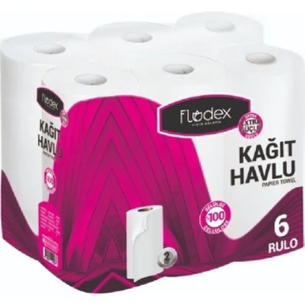 Flodex Kağıt Havlu 6 Rulo Kağıt Havlu