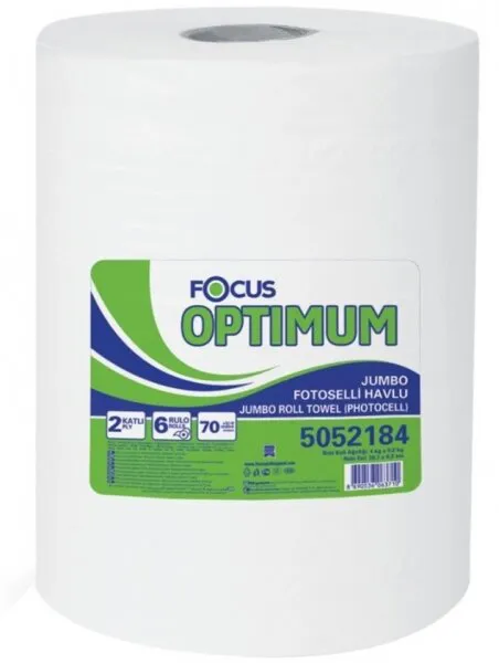 Focus Optimum 21 cm Jumbo Hareketli Kağıt Havlu Dev Rulo Kağıt Havlu