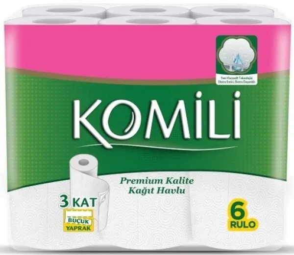 Komili Kağıt Havlu 6 Rulo Kağıt Havlu