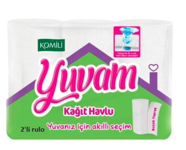 Komili Yuvam Kağıt Havlu 2 Rulo Kağıt Havlu