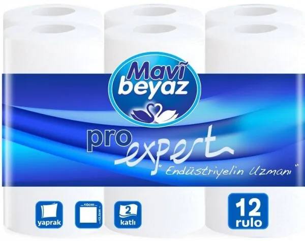 Mavi Beyaz Proexpert Kağıt Havlu 12 Rulo Kağıt Havlu