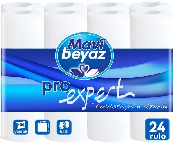 Mavi Beyaz Proexpert Kağıt Havlu 24 Rulo Kağıt Havlu