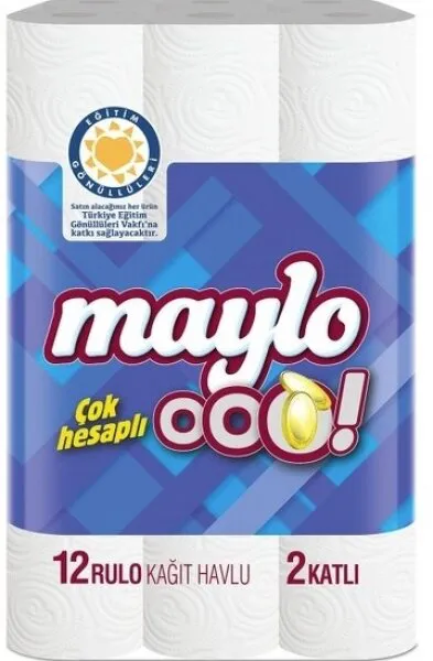 Maylo Ooo! Kağıt Havlu 12 Rulo Kağıt Havlu