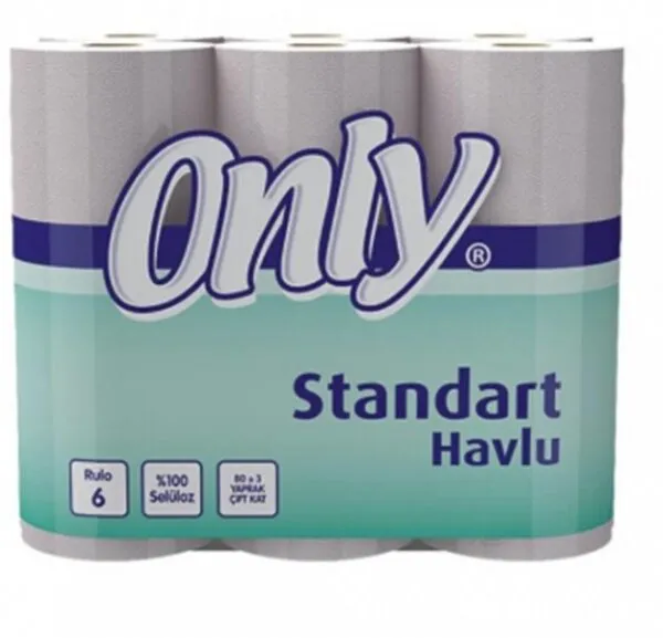 Only Standart Kağıt Havlu 6 Rulo Kağıt Havlu