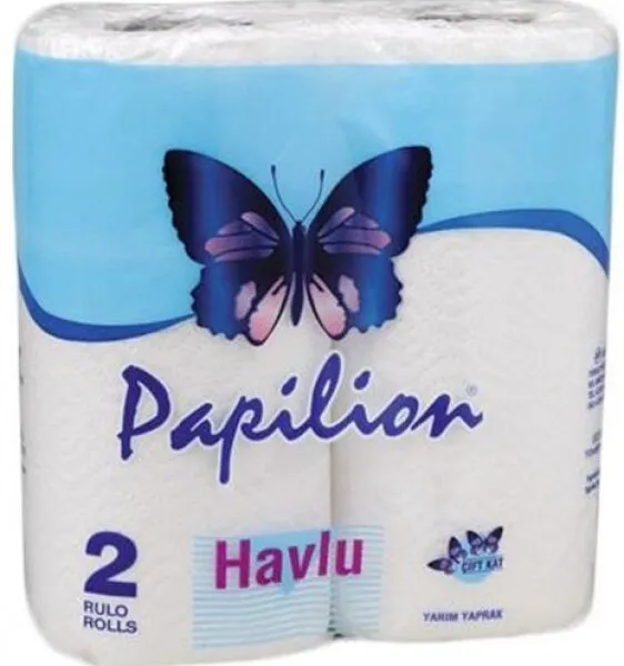 Papilion Kağıt Havlu 2 Rulo Kağıt Havlu