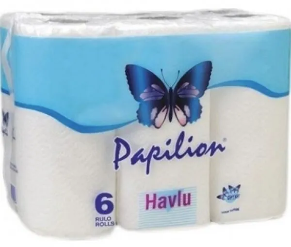 Papilion Kağıt Havlu 6 Rulo Kağıt Havlu