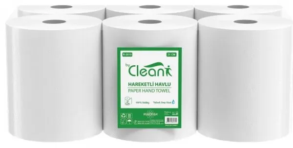 Rulopak By Clean 21 cm Hareketli Kağıt Havlu 6 Rulo (R-2619) Kağıt Havlu