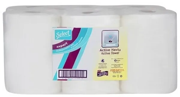 Select Expert Active 21 cm Hareketli Kağıt Havlu 6 Rulo Kağıt Havlu