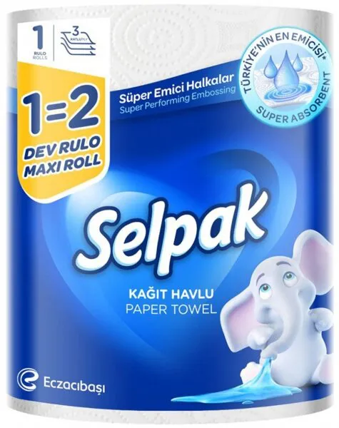 Selpak 1=2 Dev Kağıt Havlu Kağıt Havlu