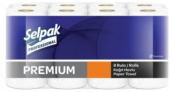 Selpak Professional Premium Kağıt Havlu 8 Rulo Kağıt Havlu