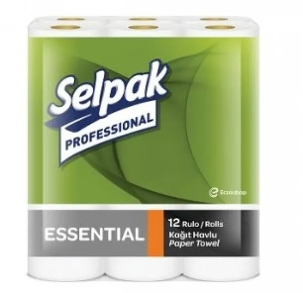 Selpak Professionel Essential Kağıt Havlu 12 Rulo Kağıt Havlu