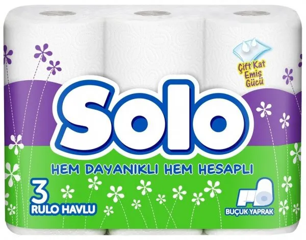 Solo Kağıt Havlu 3 Rulo Kağıt Havlu