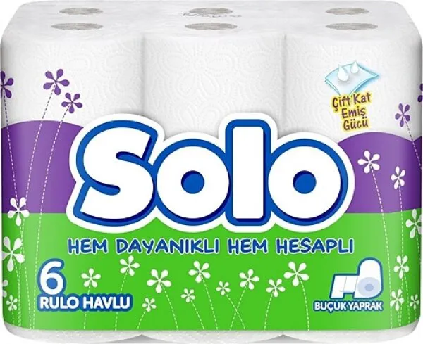 Solo Kağıt Havlu 6 Rulo Kağıt Havlu