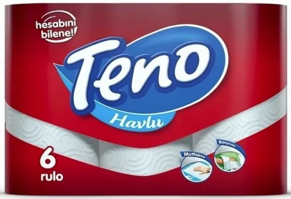 Teno Kağıt Havlu 6 Rulo Kağıt Havlu