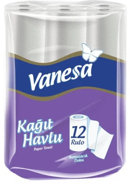 Vanesa Kağıt Havlu 12 Rulo Kağıt Havlu