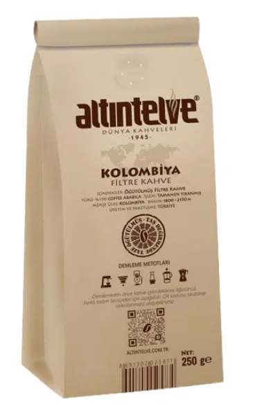 Altıntelve Kolombiya Filtre Kahve 250 gr Kahve