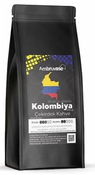Ambruvase Kolombiya Excelso Washed Çekirdek Kahve 250 gr Kahve