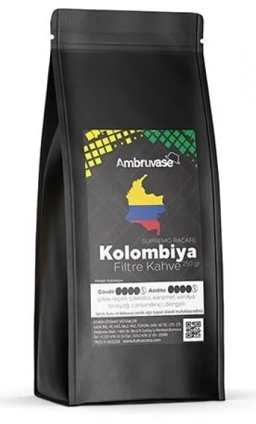 Ambruvase Kolombiya Supremo Racefe Filtre Kahve 250 gr Kahve