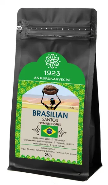 AS Kurukahvecisi Brasilian Santos Filtre Kahve 250 gr Kahve
