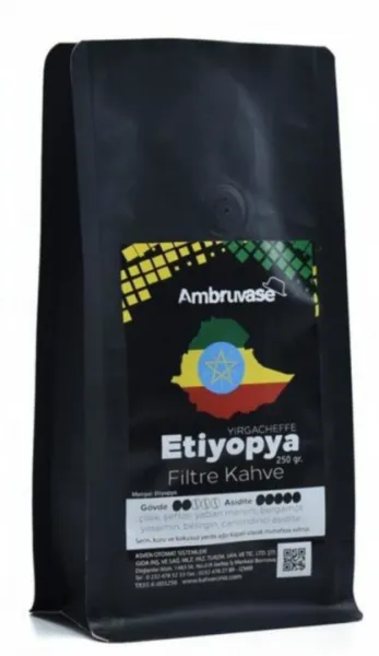 Cafe Ambruvase Etiyopya Yirgacheffe Filtre Kahve 250 gr Kahve
