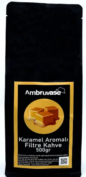 Cafe Ambruvase Karamel Aromalı Filtre Kahve 500 gr Kahve
