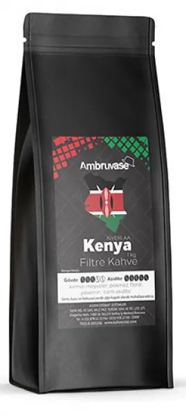 Cafe Ambruvase Kenya Nyeri AA Filtre Kahve 1 kg Kahve