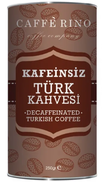 Caffe Rino Kafeinsiz Türk Kahvesi 250 gr Kahve