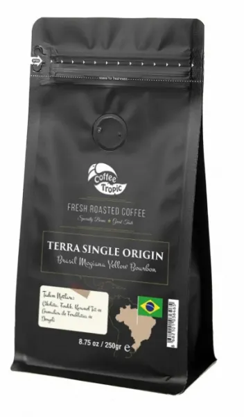 Coffee Tropic Terra Single Origin Brasil Mogiana Yellow Bourbon Espresso 250 gr Kahve