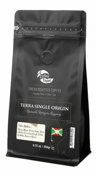 Coffee Tropic Terra Single Origin Burundi Rwegura Kayanza Çekirdek Kahve 250 gr Kahve