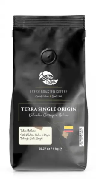 Coffee Tropic Terra Single Origin Colombia Antioquia Bolivar Çekirdek Kahve 1 kg Kahve