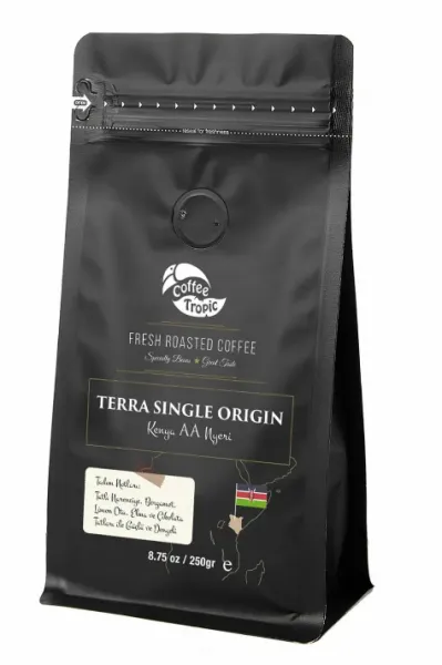 Coffee Tropic Terra Single Origin Kenya Aa-Nyeri Çekirdek Kahve 250 gr Kahve