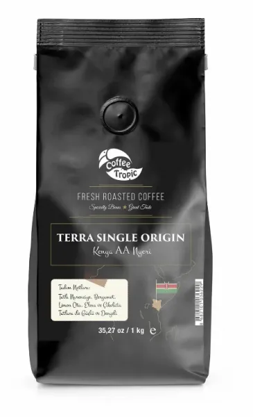 Coffee Tropic Terra Single Origin Kenya Aa-Nyeri Çekirdek Kahve1 kg Kahve